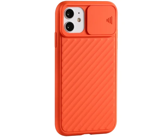 Чехол Camshield TPU со шторкой защищающей камеру для Apple iPhone 11 (6.1") Персиковый