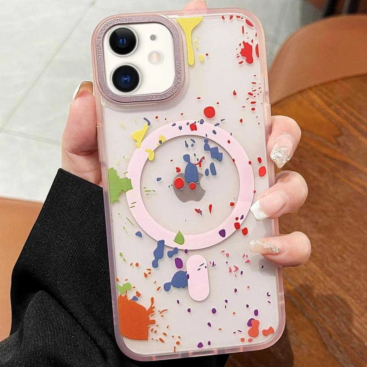 Чехол TPU+PC Flush with MagSafe для Apple iPhone 11 (6.1") Baby pink