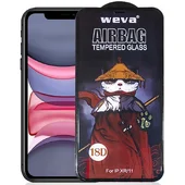 Защитное 2.5D стекло Weva AirBag (тех.пак) для Apple iPhone 11 / XR (6.1") Черный