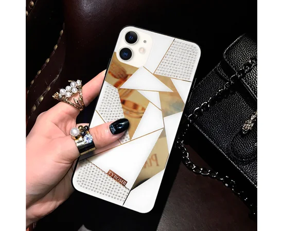TPU+Glass чехол TYBOMB Shinig Miror для Apple iPhone 11 (6.1") Белый