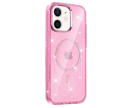 Чохол TPU Eclipse Sparkle (MagFit) для Apple iPhone 11 (6.1") Pink
