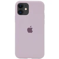 Чехол Silicone case (A) (с закрытым низом) для Apple iPhone 11 (6.1") Серый / Lavender
