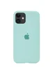 Чехол Silicone case (A) (с закрытым низом) для Apple iPhone 11 (6.1") Бирюзовый / Turquoise