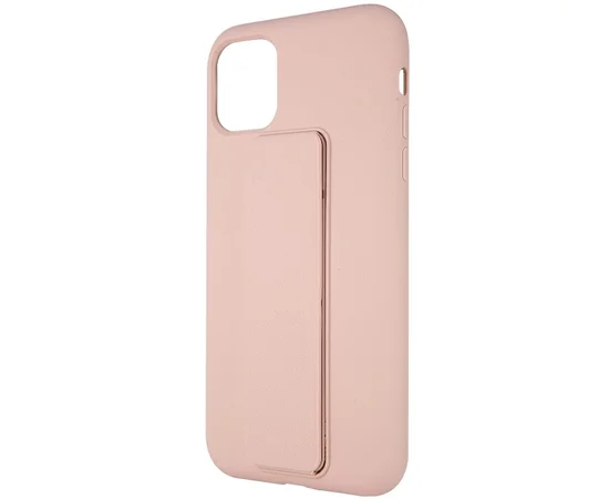 Чехол Silicone Case Hand Holder для Apple iPhone 11 (6.1") Розовый / Pink Sand