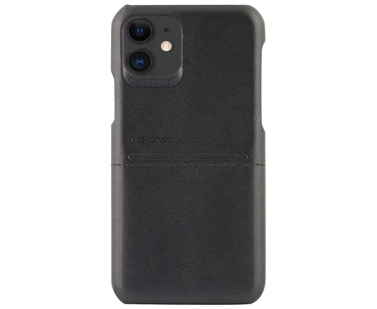 Кожаная накладка G-Case Cardcool Series для Apple iPhone 11 (6.1") Черный