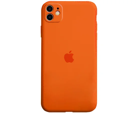 Чехол Silicone Case Full Protective для Apple iPhone 11 (6.1") Оранжевый / Orange