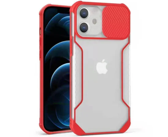 Чехол Camshield matte Ease TPU со шторкой для Apple iPhone 11 (6.1") Красный