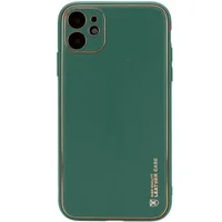 Кожаный чехол Xshield для Apple iPhone 11 (6.1") Зеленый / Army green