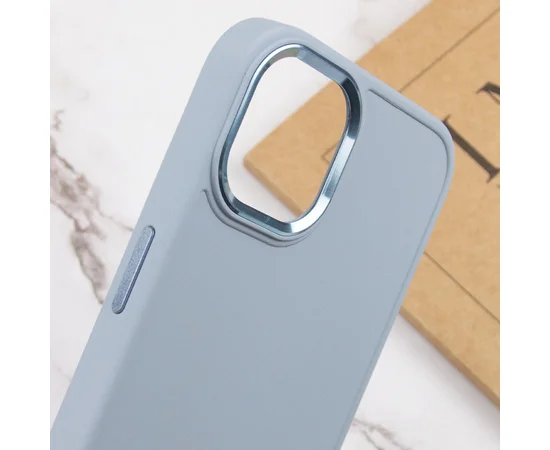 TPU чехол Bonbon Metal Style для Apple iPhone 11 (6.1") Голубой / Mist blue