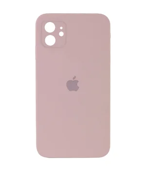 Чохол Silicone Case Square Full Camera Protective (AA) для Apple iPhone 11 (6.1 ") Рожевий / Pink Sand