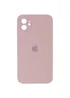 Чехол Silicone Case Square Full Camera Protective (AA) для Apple iPhone 11 (6.1") Розовый / Pink Sand