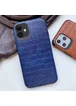 Кожаная накладка Epic Vivi Crocodile series для Apple iPhone 11 (6.1") Синий