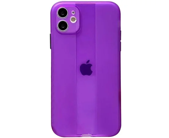 Чехол TPU Glossy Line Full Camera для Apple iPhone 11 (6.1") Сиреневый