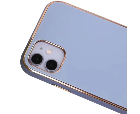 TPU+Glass чехол Venezia для Apple iPhone 11 (6.1") Сиреневый / Dasheen