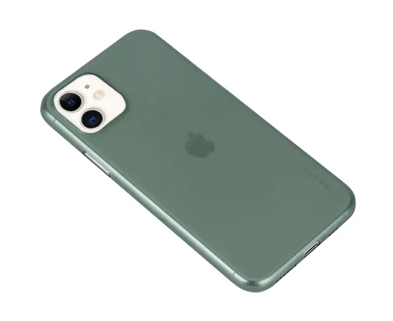 TPU чехол G-Case Colourful series для Apple iPhone 11 (6.1") Бесцветный / Темно-зеленый
