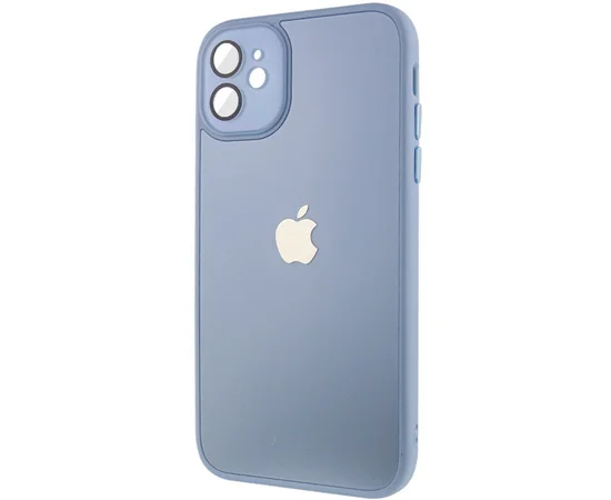 Чехол TPU+Glass Sapphire Midnight для Apple iPhone 11 (6.1") Голубой / Blue