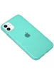 Силиконовый матовый полупрозрачный чехол для Apple iPhone 11 (6.1") Голубой / Marine Green