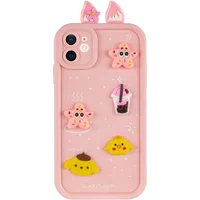 Чехол TPU Toys Case with Ears для Apple iPhone 11 (6.1") Light Pink