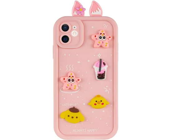 Чехол TPU Toys Case with Ears для Apple iPhone 11 (6.1") Light Pink
