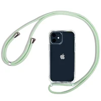 Чохол TPU Crossbody Transparent для Apple iPhone 11 (6.1 ") М'ятний
