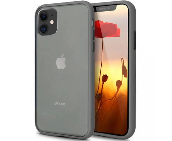 TPU чехол LikGus Maxshield для Apple iPhone 11 (6.1") Серый