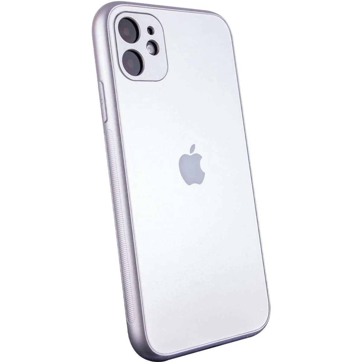 TPU+Glass чехол Matte Candy Full camera для Apple iPhone 11 (6.1") Белый