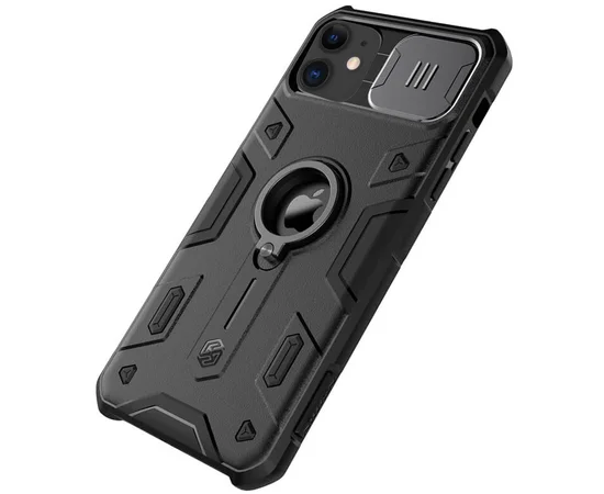 TPU+PC чехол Nillkin CamShield Armor (шторка на камеру) для Apple iPhone 11 (6.1") Черный