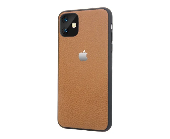 Кожаная накладка Classic series для Apple iPhone 11 (6.1") Коричневый