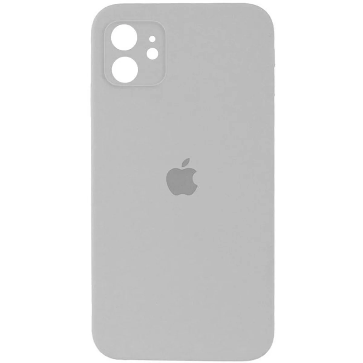 Чехол Silicone Case Square Full Camera Protective (AA) для Apple iPhone 11 (6.1") Серый / Light Grey