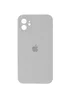 Чехол Silicone Case Square Full Camera Protective (AA) для Apple iPhone 11 (6.1") Серый / Light Grey