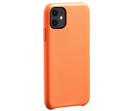 Кожаный чехол AHIMSA PU Leather Case (A) для Apple iPhone 11 (6.1") Оранжевый