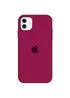 Чохол Silicone case (A) (з закритим низом) для Apple iPhone 11 (6.1 ") Бордовий / Maroon