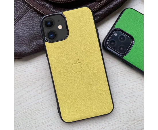Кожаная накладка Epic Vivi Logo series для Apple iPhone 11 (6.1") Желтый