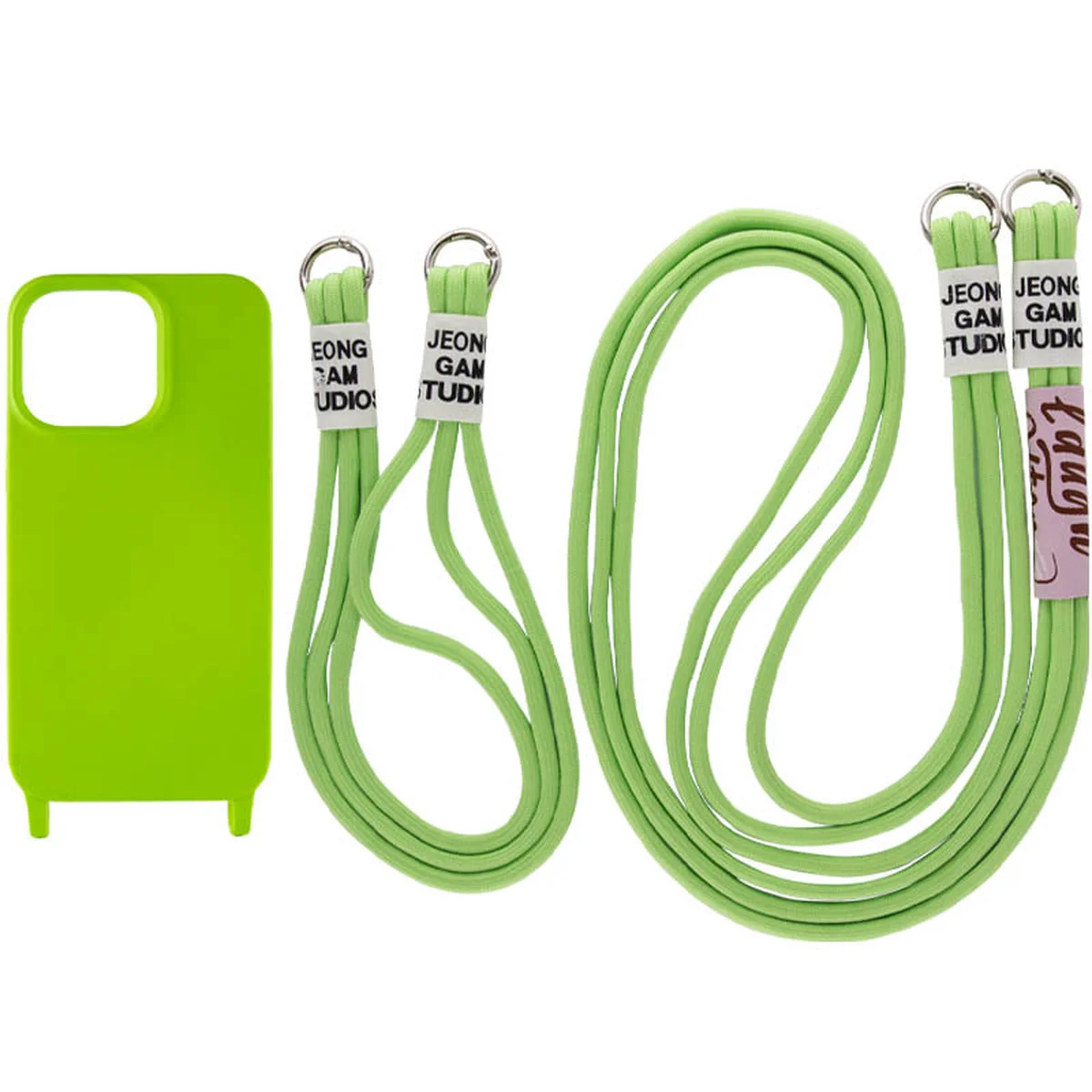 Чехол TPU two straps California для Apple iPhone 11 (6.1") Салатовый
