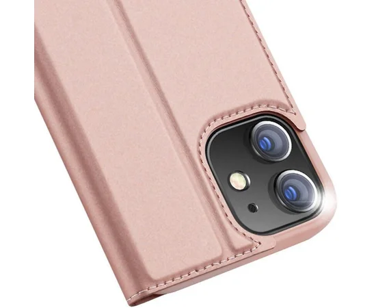 Чехол-книжка Dux Ducis с карманом для визиток для Apple iPhone 11 (6.1") Rose Gold