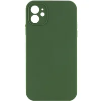 Чехол Silicone Case Lakshmi Square Full Camera для Apple iPhone 11 (6.1") Зеленый / Army green