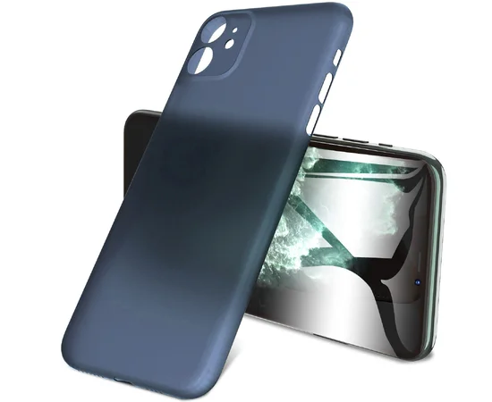 PP накладка LikGus Ultrathin 0,3 mm для Apple iPhone 11 (6.1") Синий