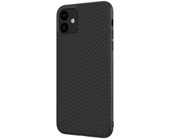 Карбоновая накладка Nillkin Synthetic Fiber series для Apple iPhone 11 (6.1") Черный