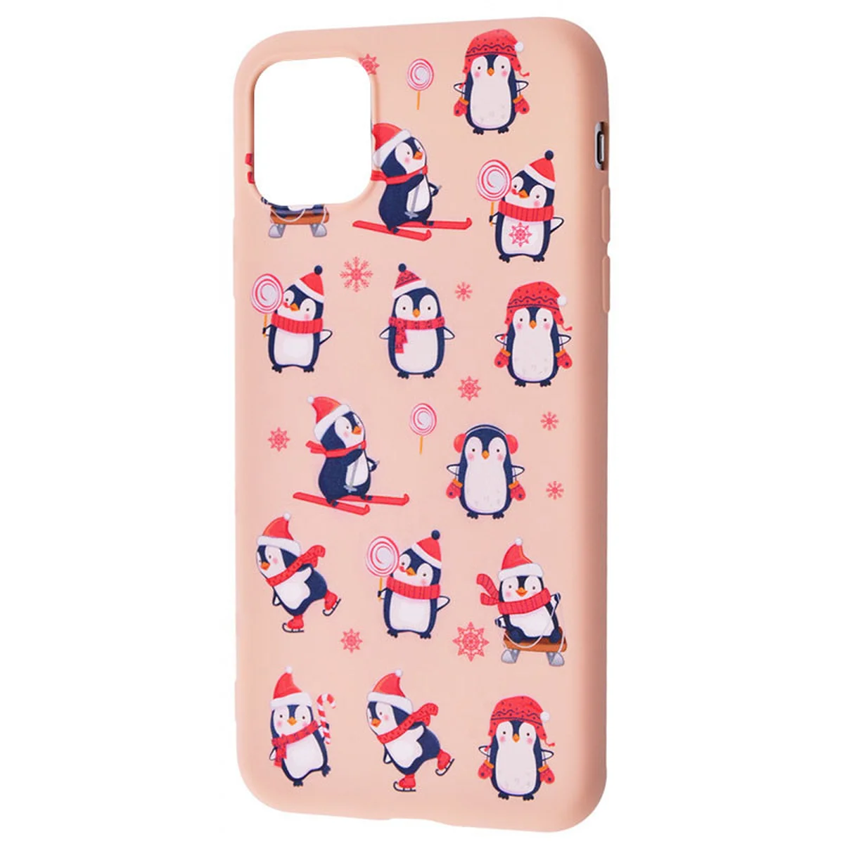 TPU чохол WAVE Fancy для Apple iPhone 11 (6.1 ") Penguins / Pink sand