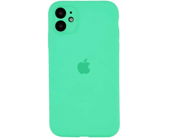 Чохол Silicone Case Square Full Camera Protective (AA) для Apple iPhone 11 (6.1 ") Зелений / Spearmint