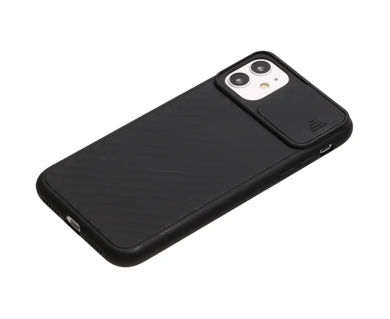Чехол Camshield TPU со шторкой защищающей камеру для Apple iPhone 11 (6.1") Черный