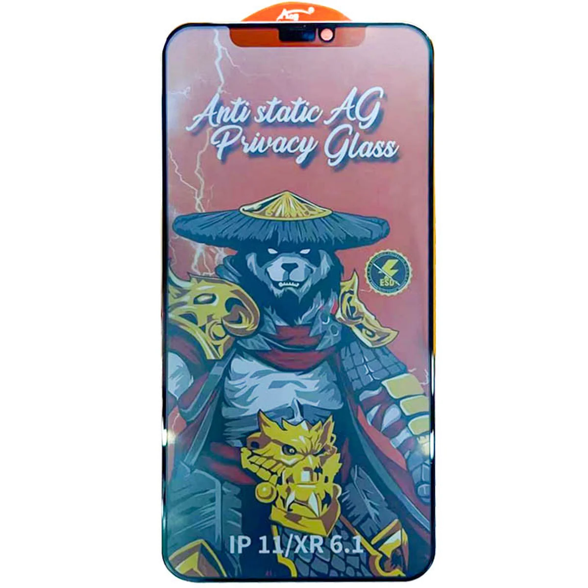 Захисне скло Privacy 5D Matte Anti-Static (тех.пак) для Apple iPhone 11/XR (6.1") Чорний