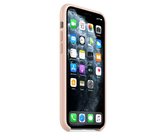 Чехол Silicone case (A) для Apple iPhone 11 (6.1") Розовый / Pink Sand