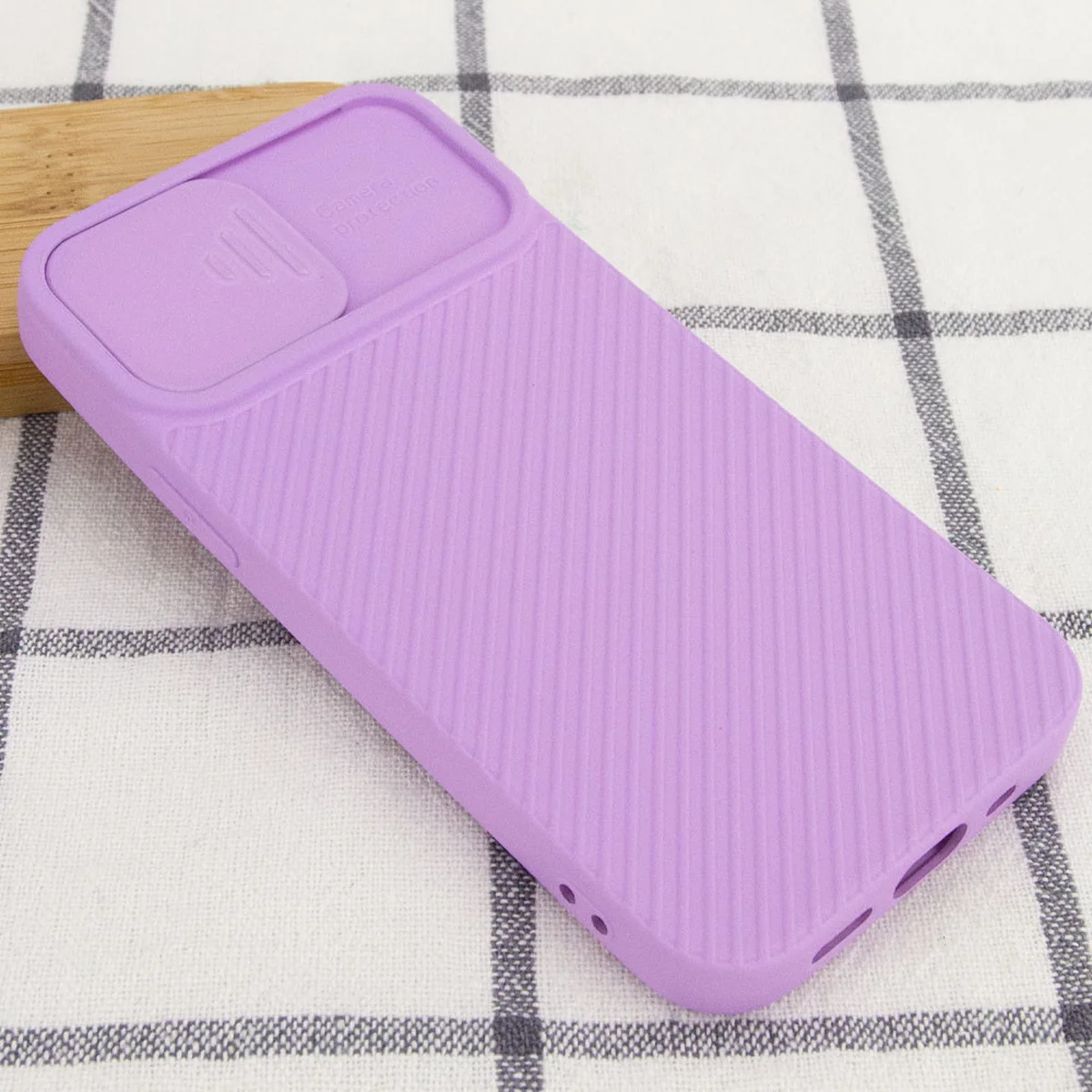 Чехол Camshield Square TPU со шторкой для камеры для Apple iPhone 11 (6.1") Сиреневый