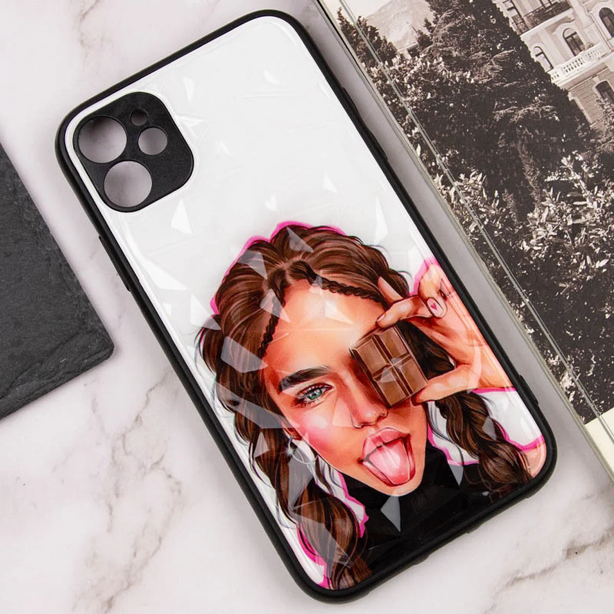 TPU+PC чохол Prisma Ladies для Apple iPhone 11 (6.1") Chocolate