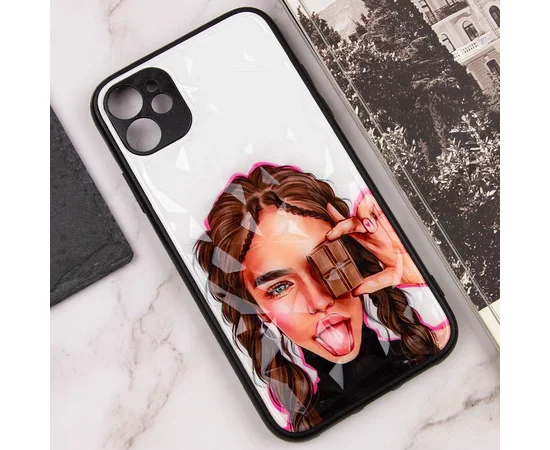 TPU+PC чехол Prisma Ladies для Apple iPhone 11 (6.1") Chocolate
