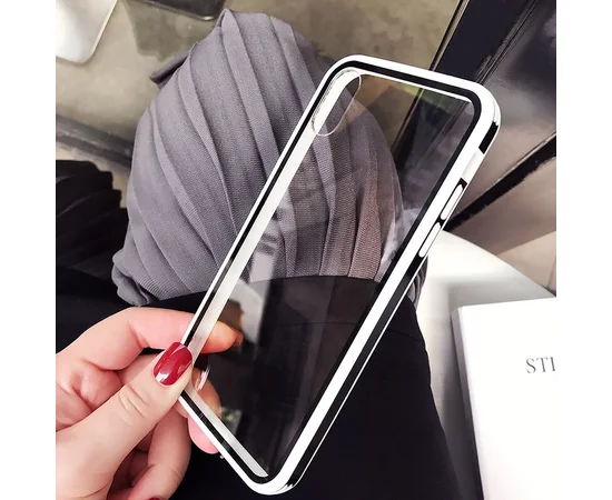 Прозрачный TPU+PC чехол Epic с цветным бампером для Apple iPhone 11 (6.1") Белый