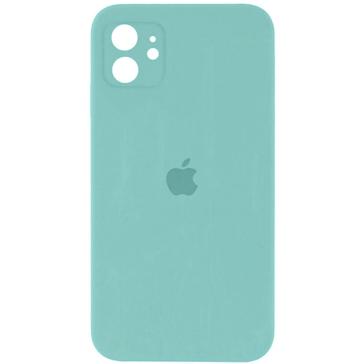 Чохол Silicone Case Square Full Camera Protective (AA) Apple iPhone 11 (6.1") Бірюзовий / Ice Blue