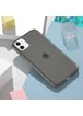 Силиконовый матовый полупрозрачный чехол для Apple iPhone 11 (6.1") Черный / Black