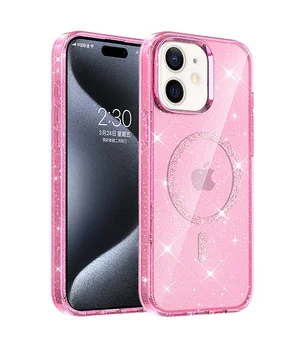 Чохол TPU Eclipse Sparkle (MagFit) для Apple iPhone 11 (6.1") Pink